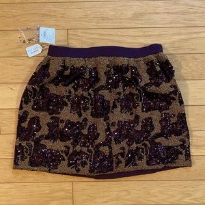Club Monaco Handcrafted beaded skirt size 0